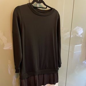 Zara sweatshirt dress with skirt bottom